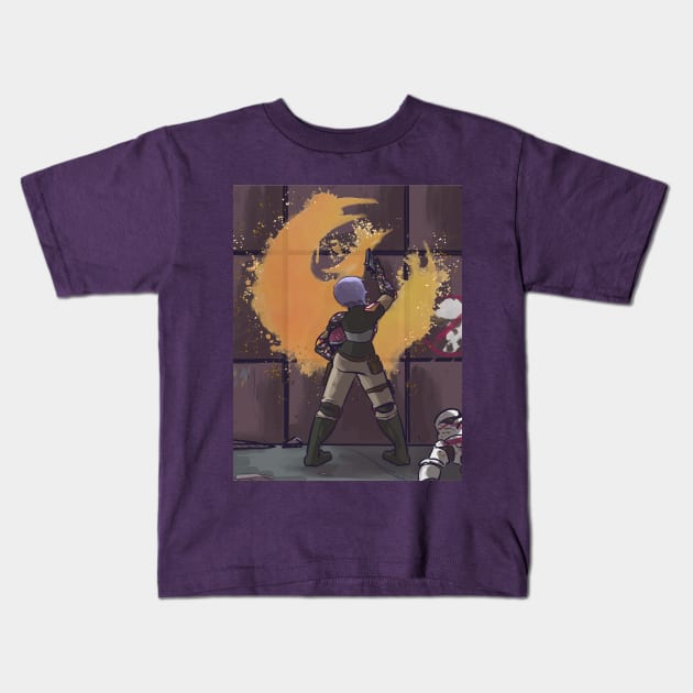 Sabine Wren Kids T-Shirt by inkpocket